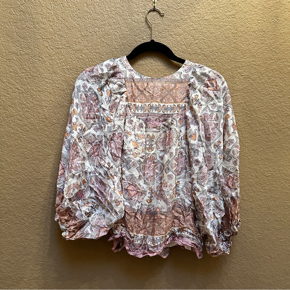 Anthropologie Multicolor Patterned Blouse